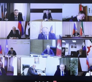 Спикер Госдумы в режиме ВКС встретился с председателями региональных парламентов